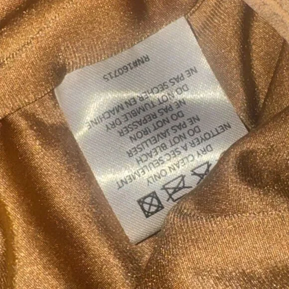 NWT women’s RETROFETE gold sequin CELESTIA mini SKIRT size medium - Picture 10 of 10